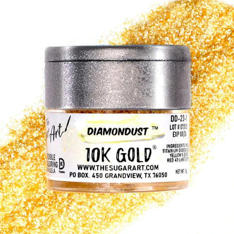 10k Gold Edible Glitter
