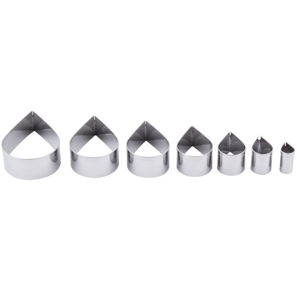 Ateco Stainless Steel Tear Drop Cutter Set 7pcs