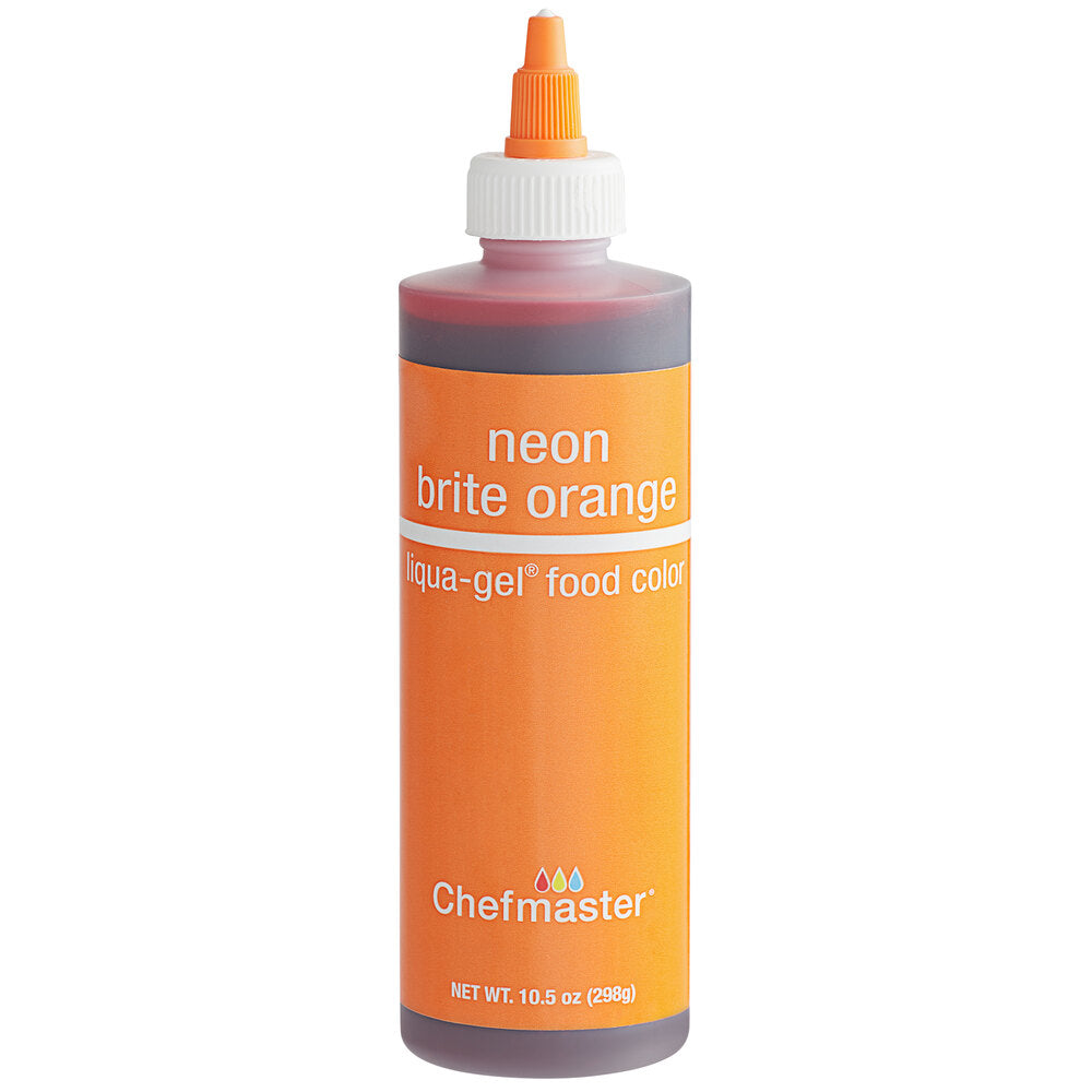 Chefmaster 10.5oz Neon Brite Orange Food Color