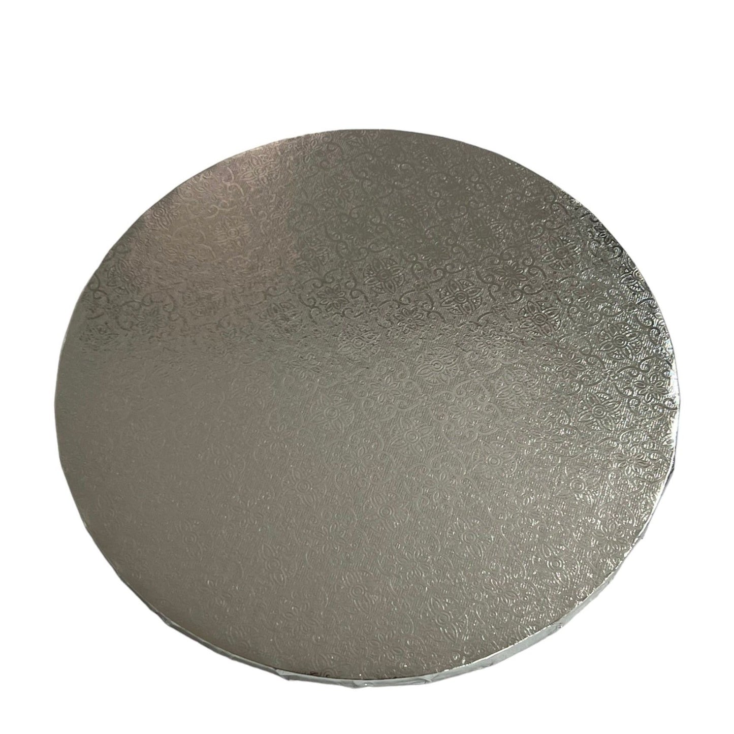 10" Silver Cake Drum Board