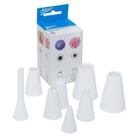 Ateco Plastic Reusable Piping Tip Set 8pcs