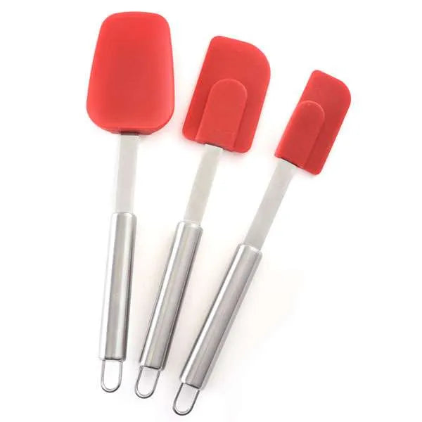 Norpro Silicone/Stainless Steel Spatulas 3 Piece Set