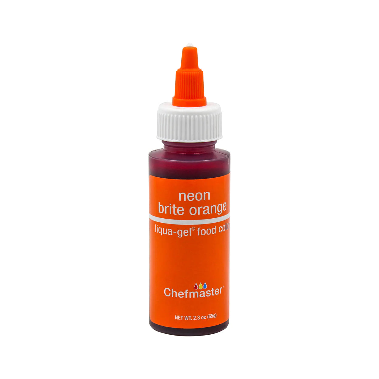 Chefmaster 2.3oz Neon Brite Orange Food Color