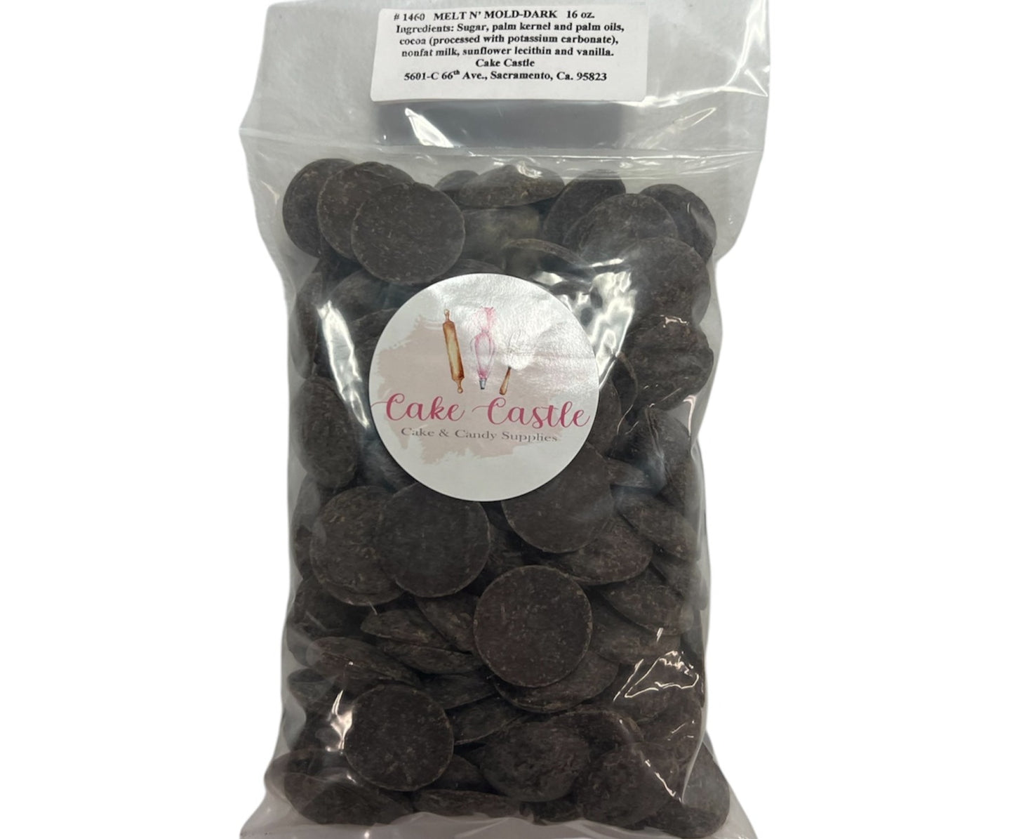 Guittard Dark Chocolate Melting Wafers 1lb