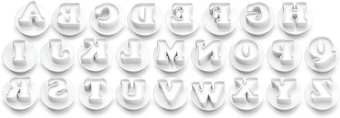 Ateco Plastic Alphabet Plunger Cutter Set 26pcs