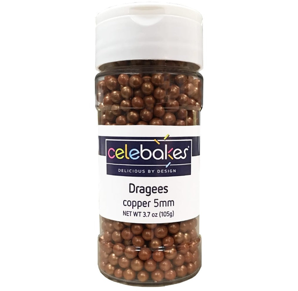 Copper 5mm Dragees 3.7 oz