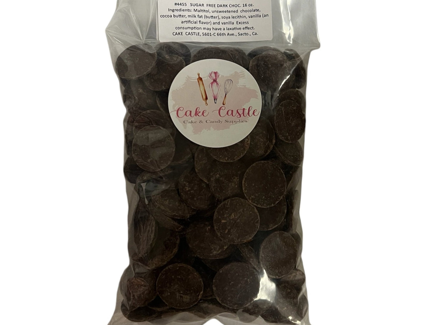 Guittard Sugar Free Dark Chocolate Melting Wafers 1lb