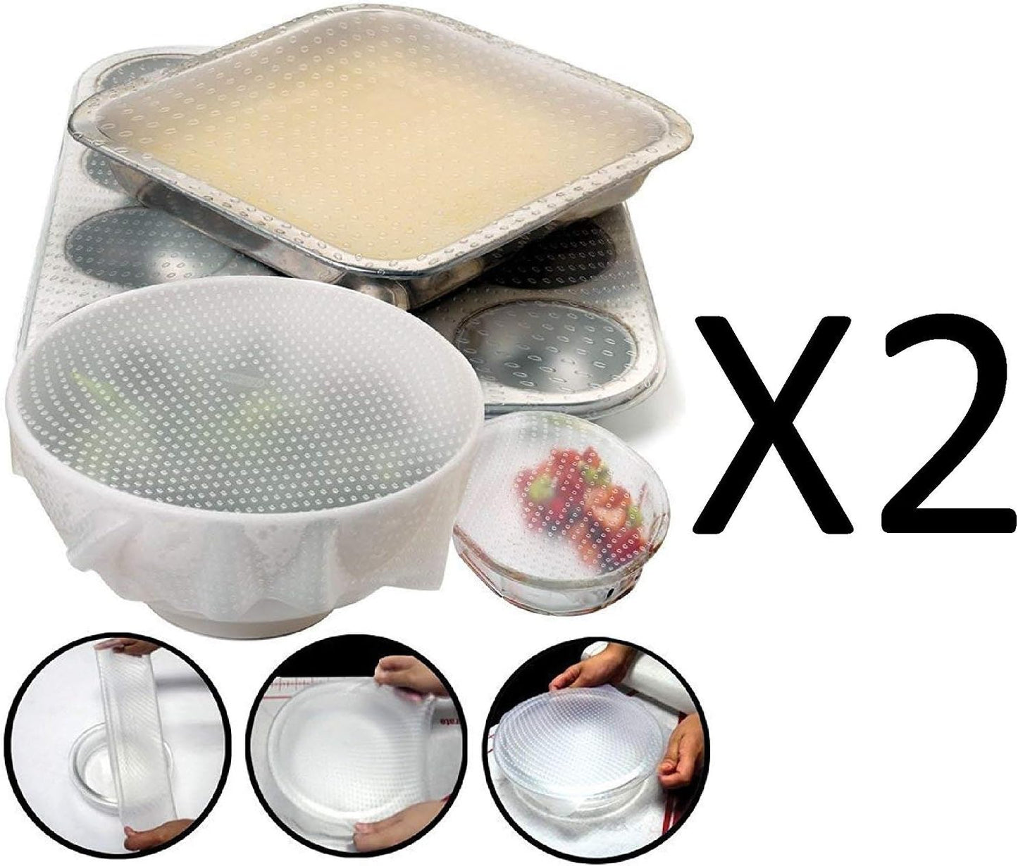 Norpro Sili-Stretch Bowl Covers Set of 2