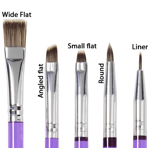 Wilton 5 Piece Decorating Brush Set