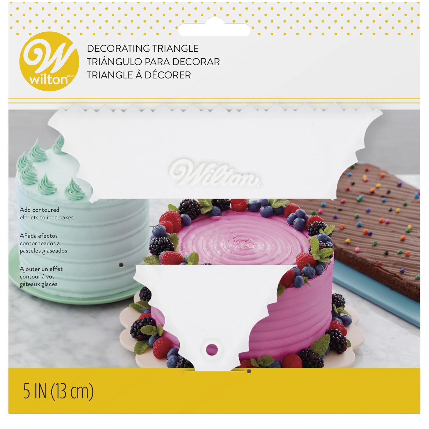 Wilton Plastic Triangle Decorating and Icing Comb 5"