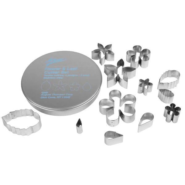 Ateco Stainless Steel Flower and Leaf Cutter Set 12pcs