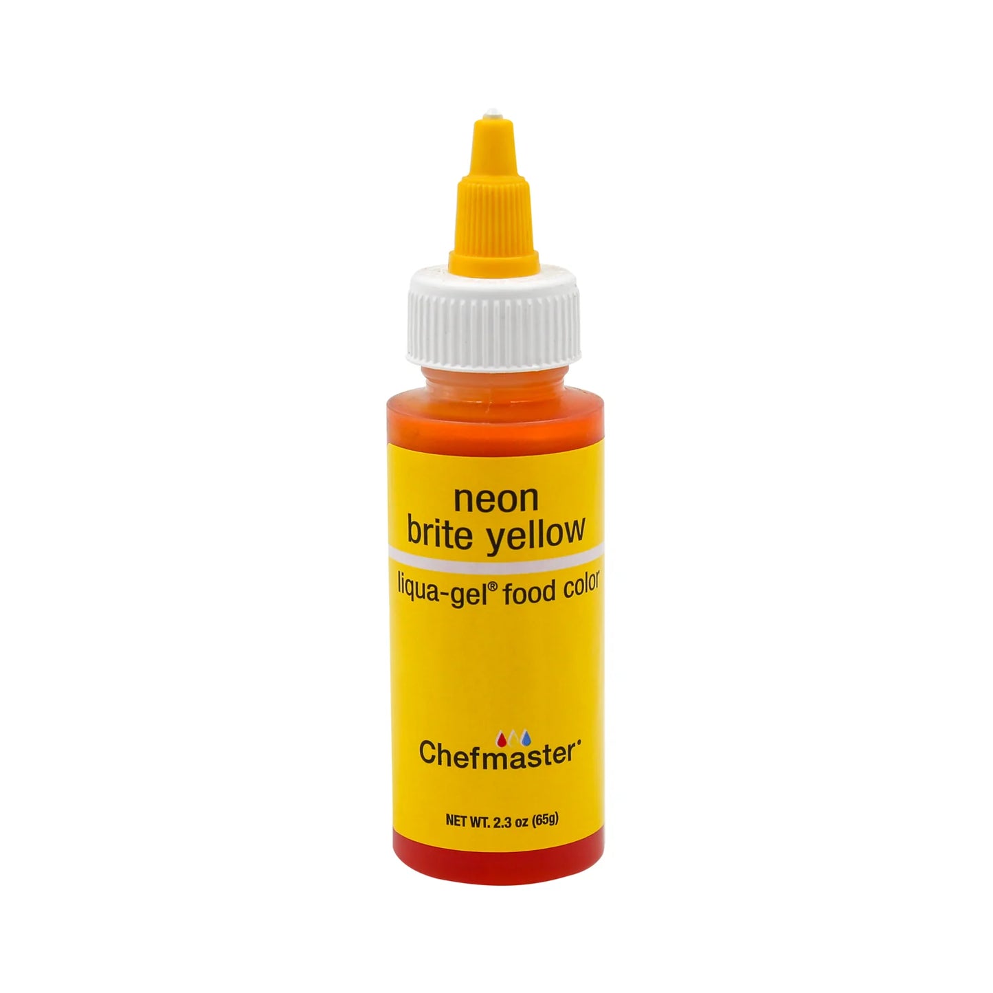 Chefmaster 2.3oz Neon Brite Yellow Food Color