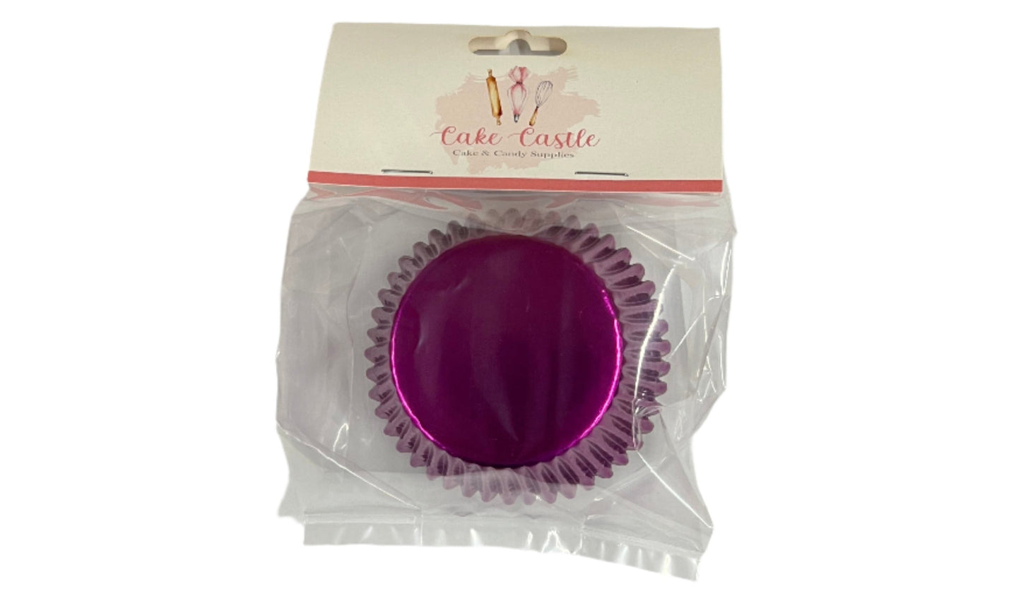 Fuchsia Foil Cupcake Liners 2”x1-1/4” 40pk