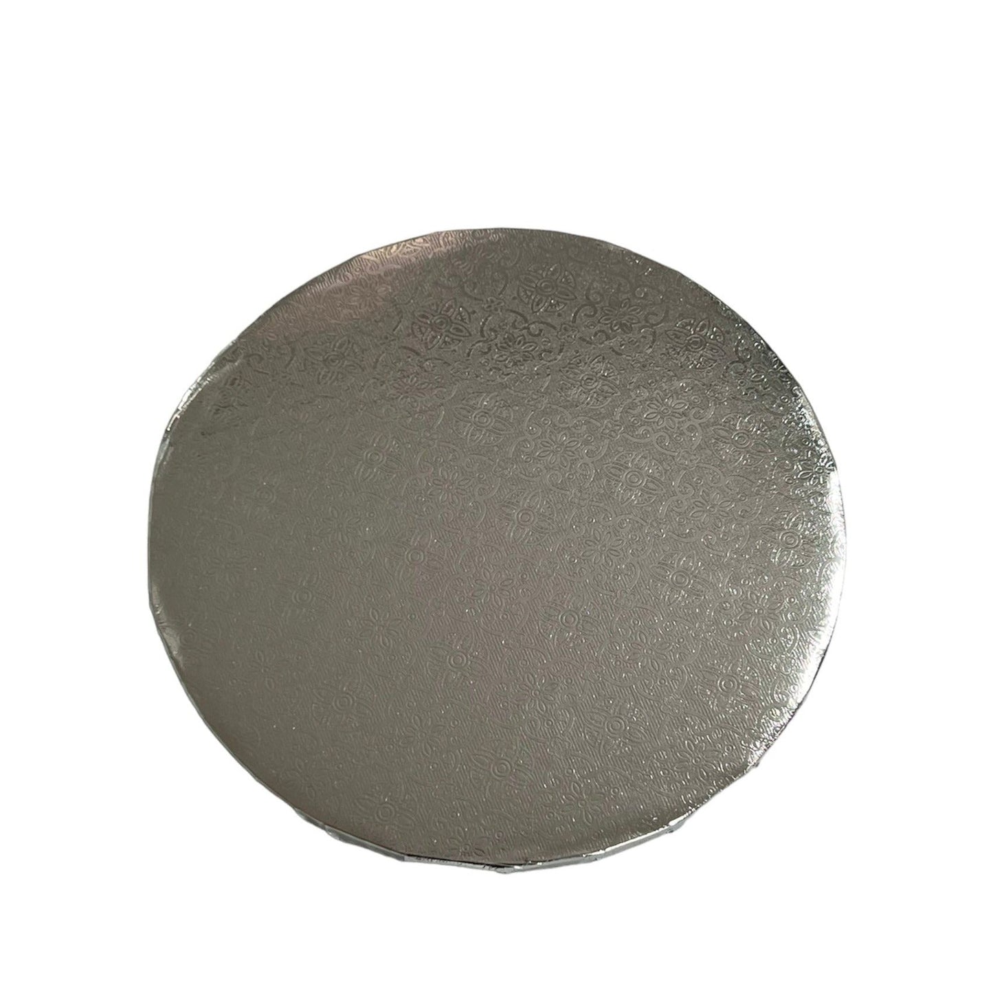8" Silver Cake Drum Board