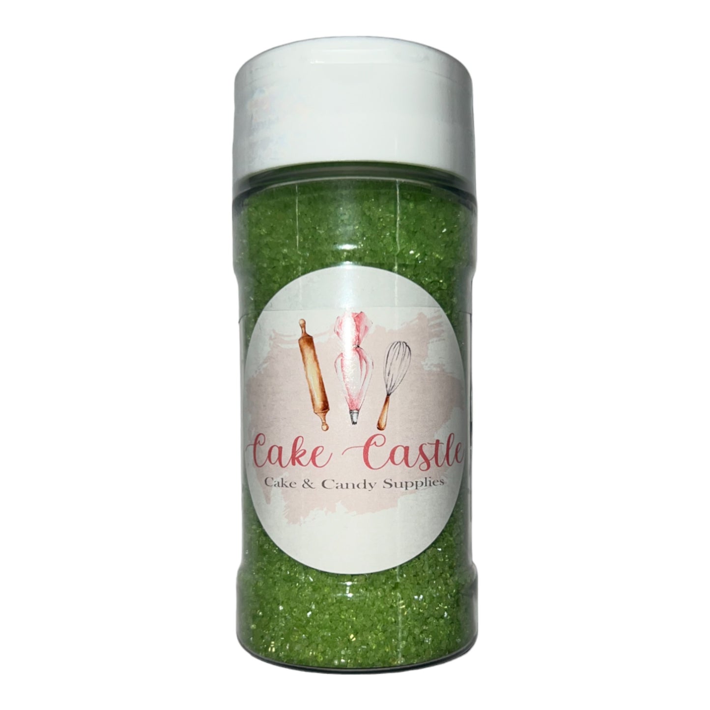 Lime Green Sanding Sugar 4oz