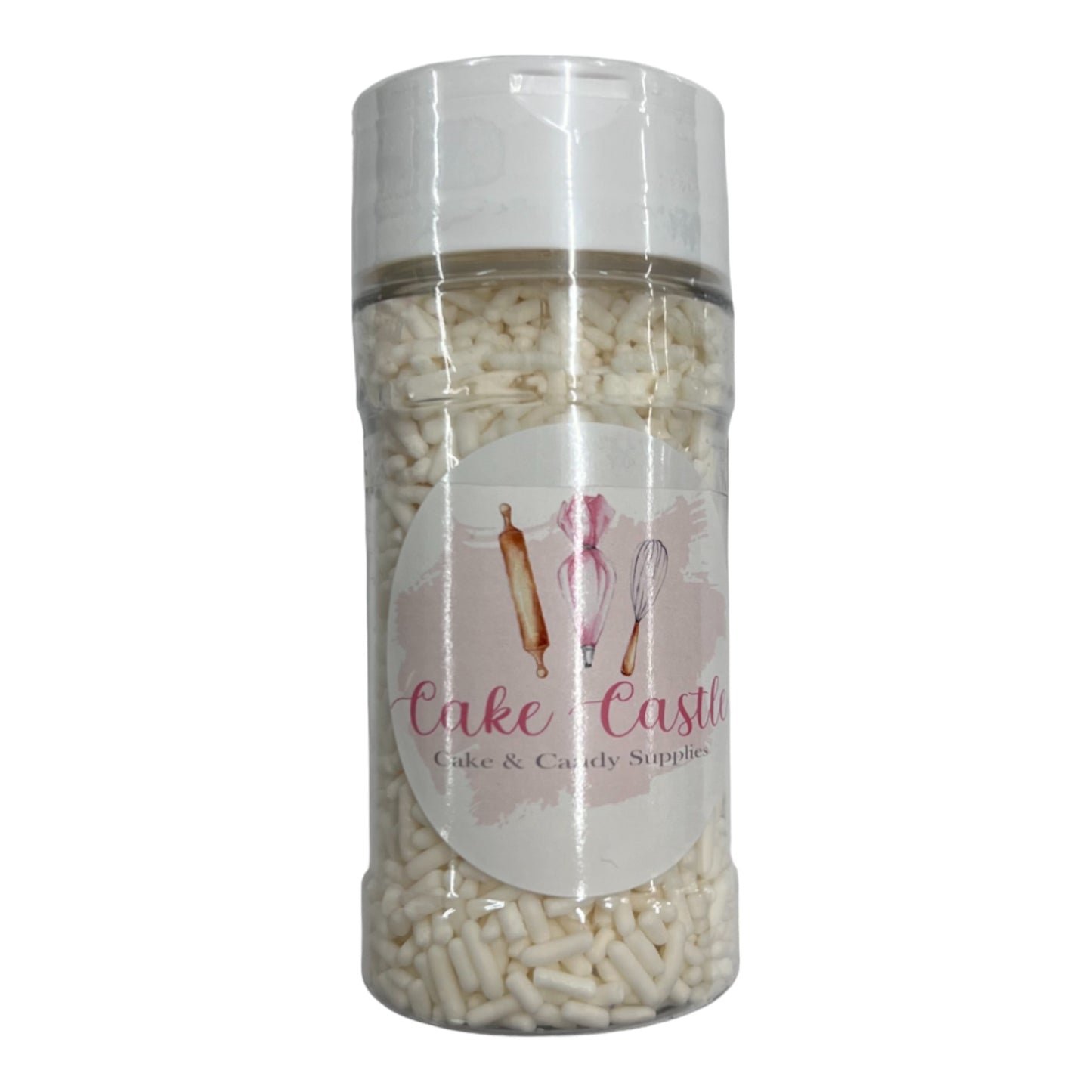 White Jimmies Sprinkles 3oz