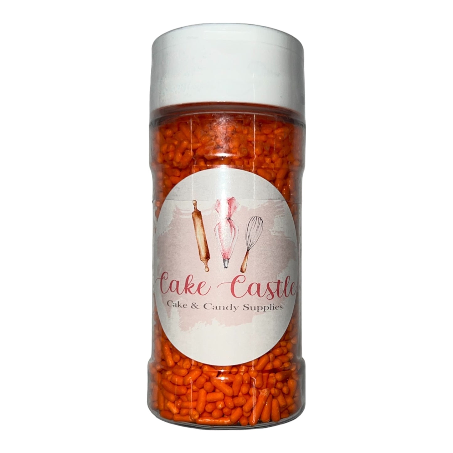 Orange Jimmies Sprinkles 3oz