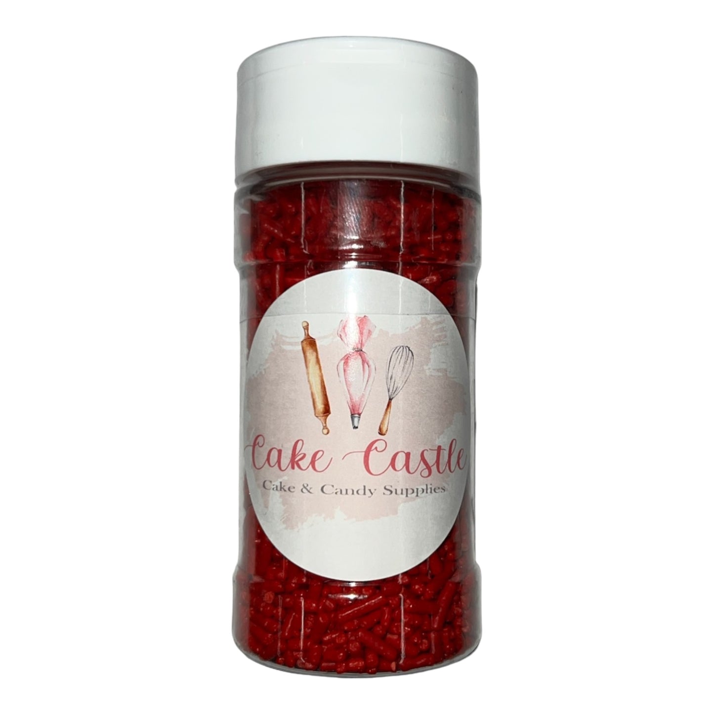 Red Jimmies Sprinkles 3oz