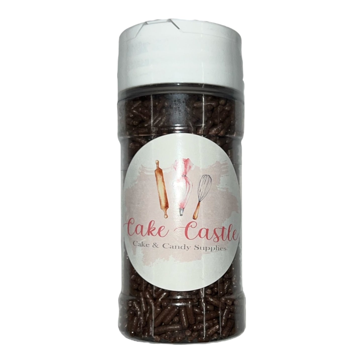 Dark Chocolate Jimmies Sprinkles 3oz