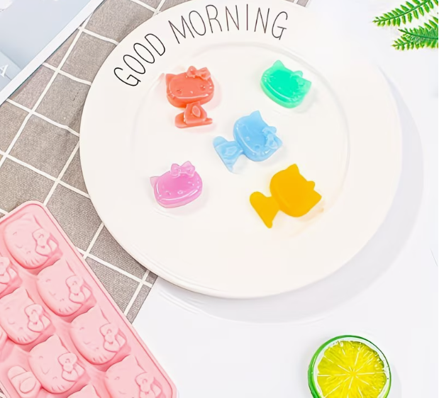 Silicone Hello Kitty Candy Mold 8-Cavity