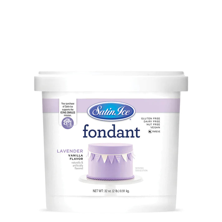 Satin Ice Lavender Vanilla Fondant - 2lb. Pail