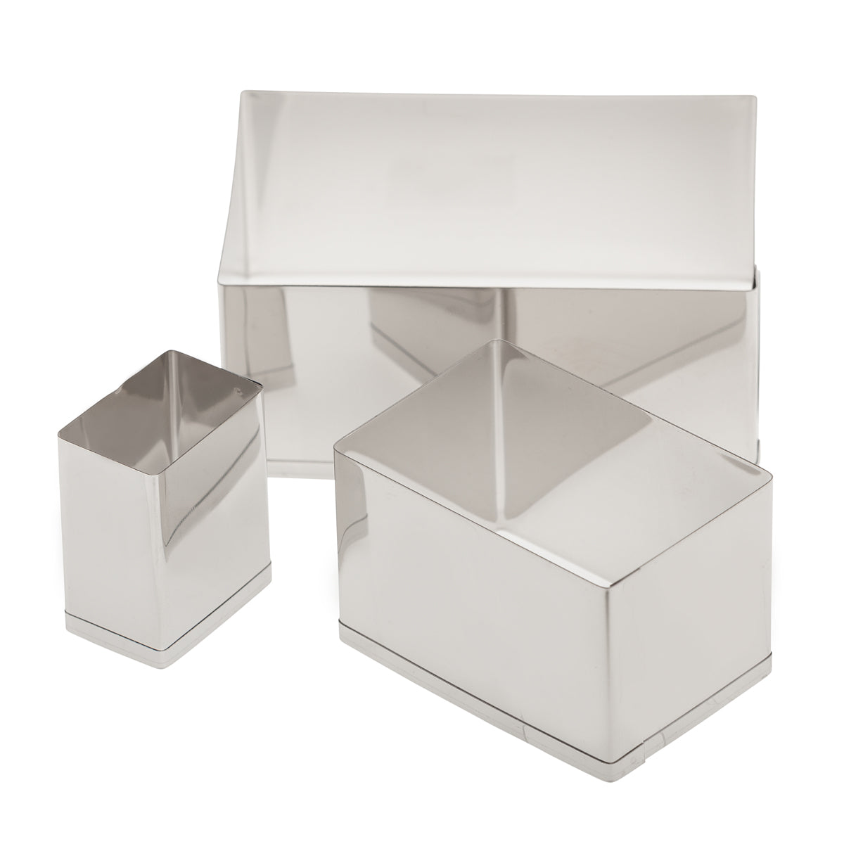 Ateco Stainless Steel Rectangular Cutter Set 3pcs