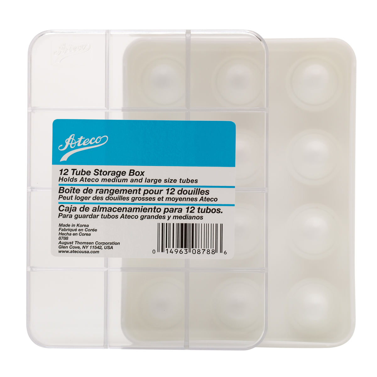 Ateco 12 Compartment Storage Box For Larger Decorating Tips