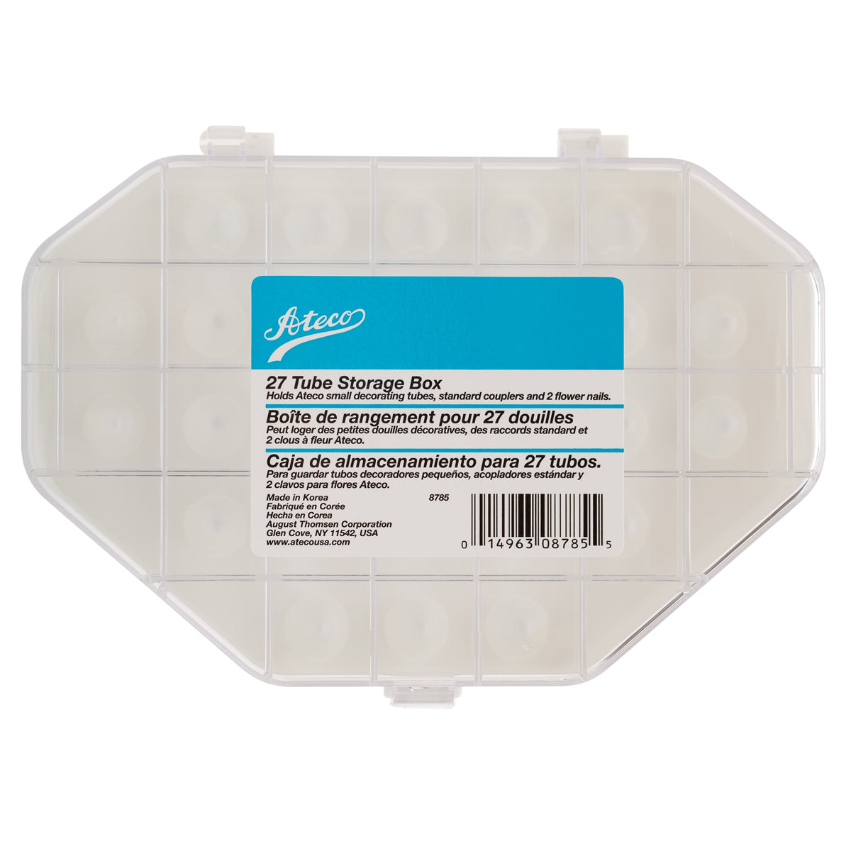 Ateco 27 Compartment Storage Box For Small and Medium Decorating Tips