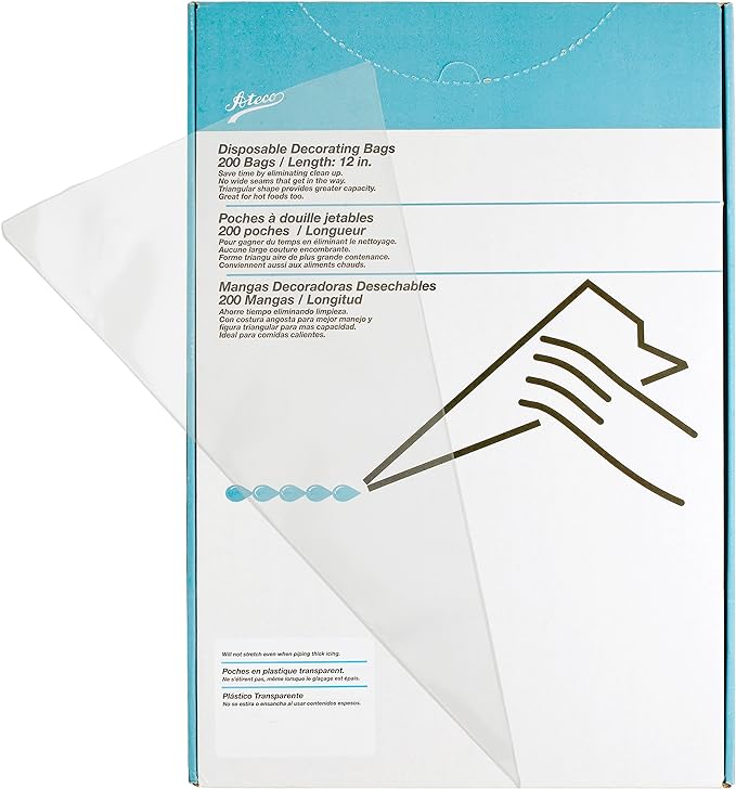 Ateco Disposable Decorating Bags 12" 200pcs