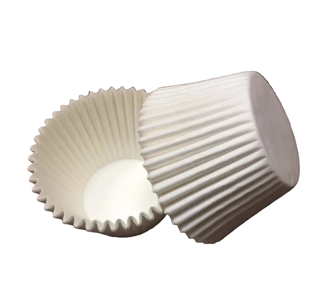 White Baking Cups Greaseproof 2”x1-3/4” 40pk