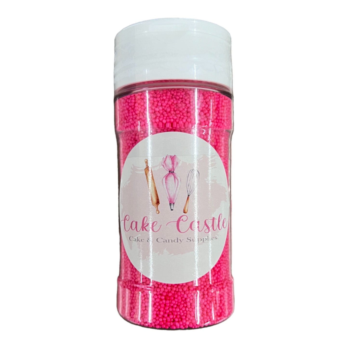 Pink Nonpareils Sprinkles 4oz
