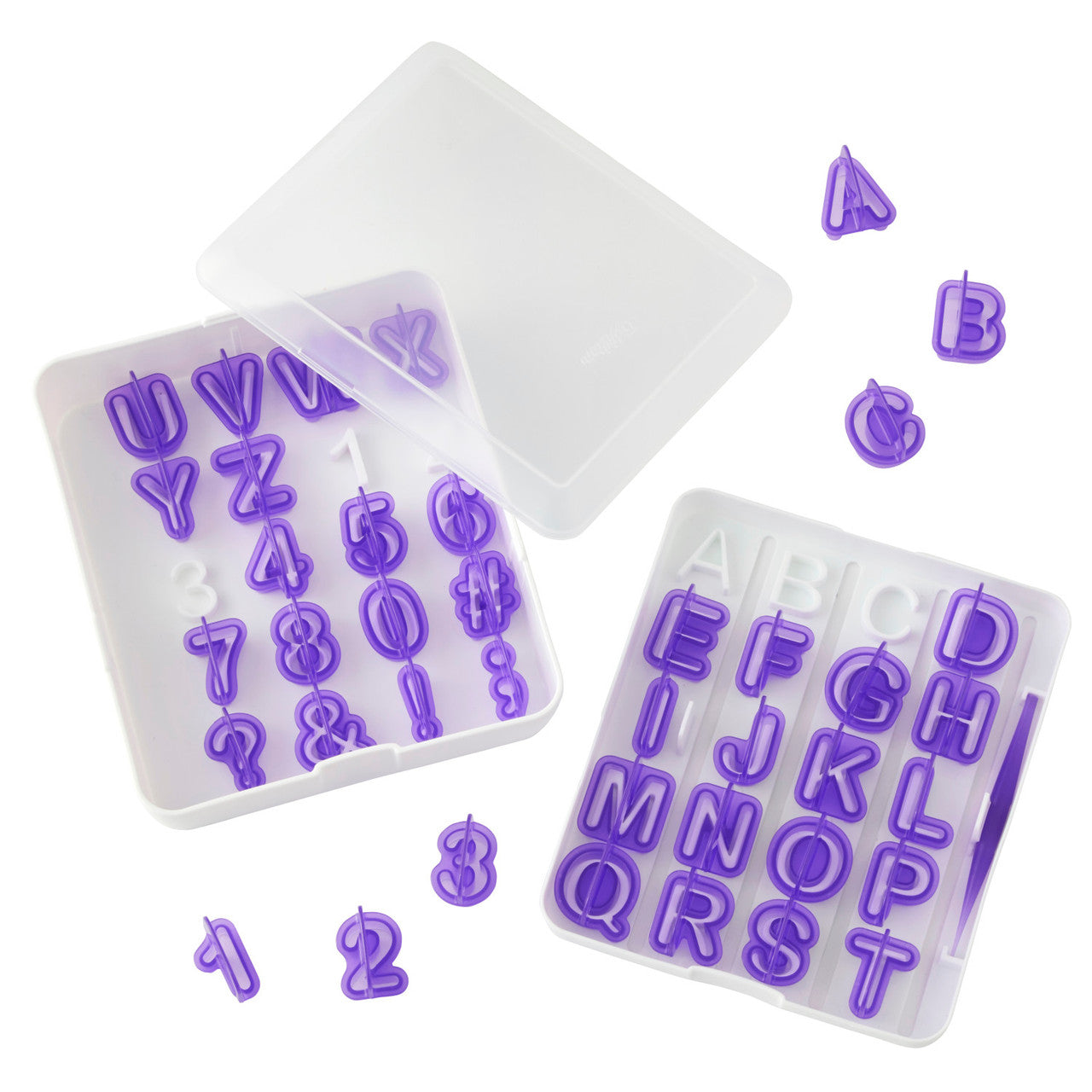 Wilton Fondant Letter & Number Cutters Set 42pcs