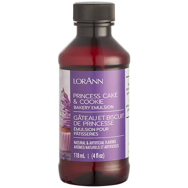 Lorann Oils 4oz Princess Cake and Cookie Bakery Emulsion