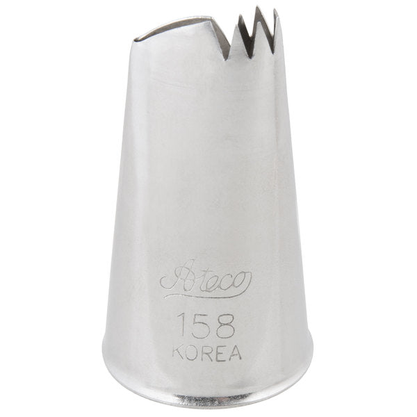 Ateco Left-Handed Curved Petal Piping Tip #158