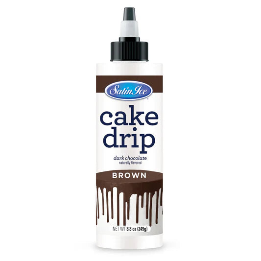 Satin Ice Brown Cake Drip 8.8 oz