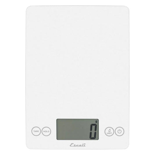 Escali Arti Glass Digital Kitchen Scale Frost White
