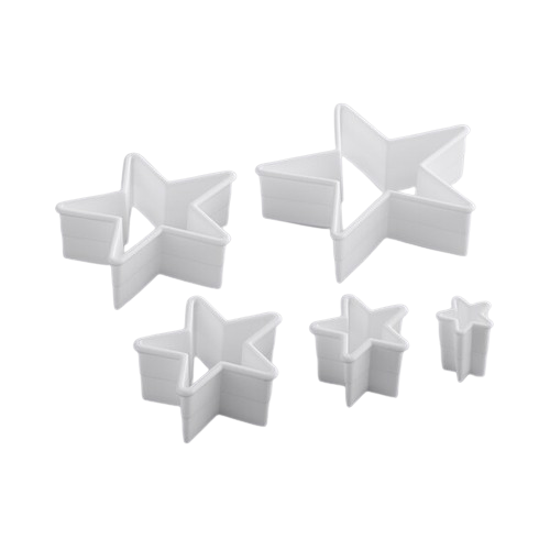 Ateco Plastic Plain Star Cutter Set