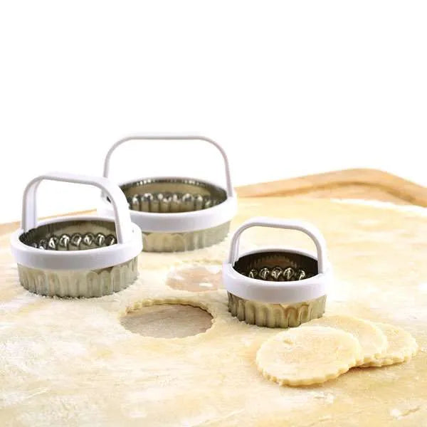 Norpro Scalloped Edge Cookie/Biscuit Cutter 3pcs