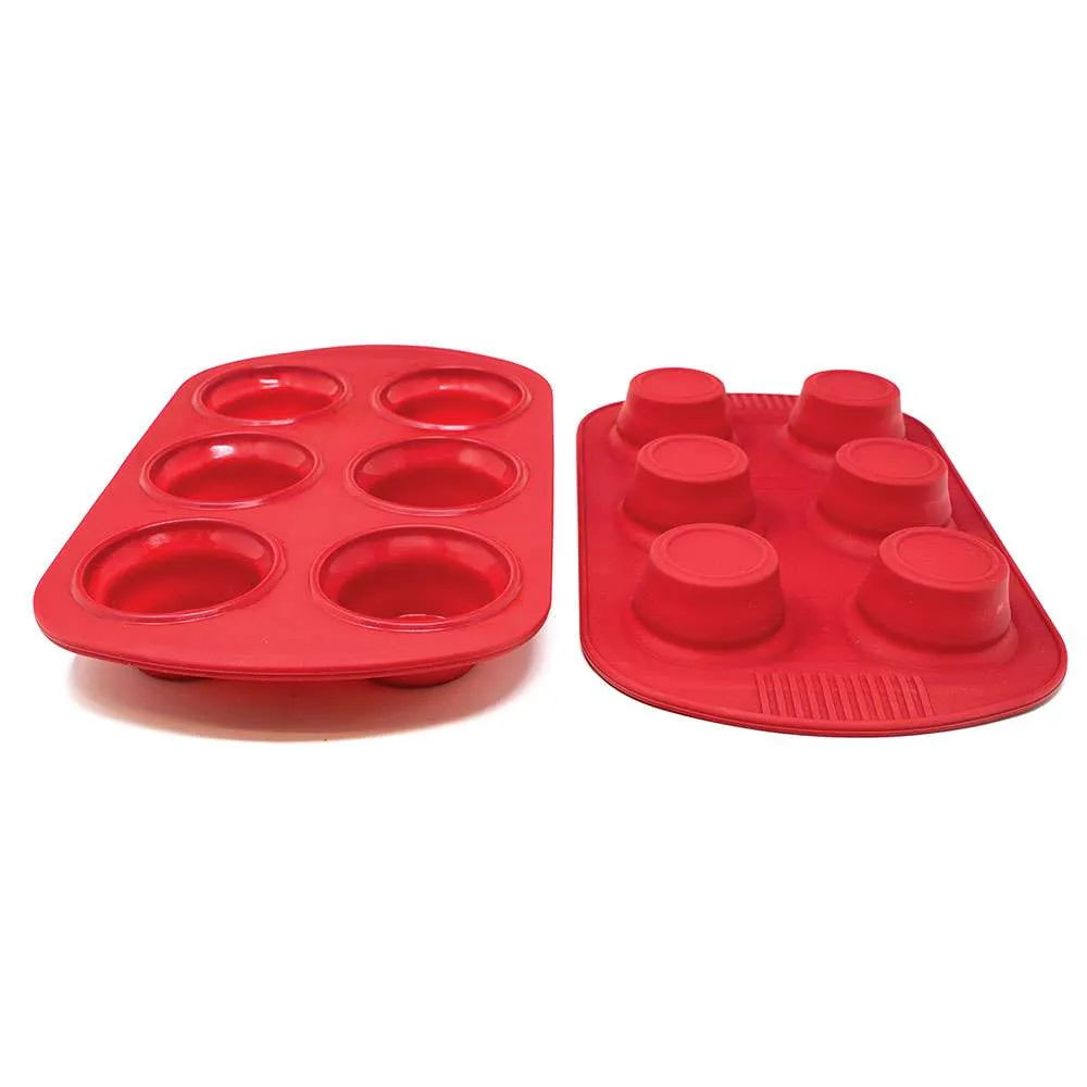 Standard Size Silicone Collapsible Muffin / Cupcake Pans Set of 2