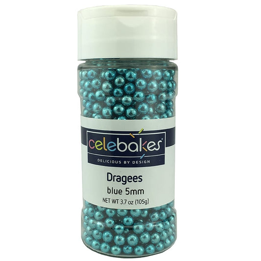 Blue 5mm Dragees 3.7 oz