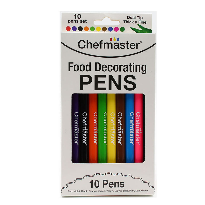 Chefmaster 10 Colored Decorating Pens