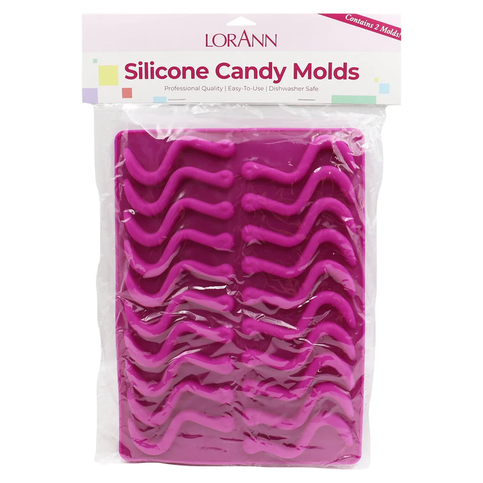 Silicone Gummy Worm Candy Mold 20-Cavity