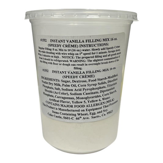 Instant Vanilla Filling Mix 16oz