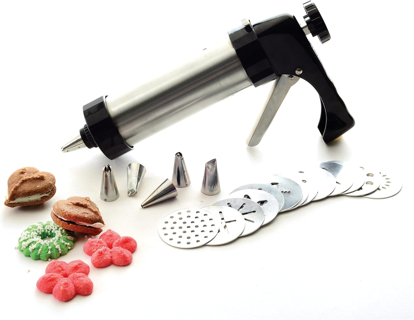 Norpro Stainless Steel Cookie/Icing Press With Case