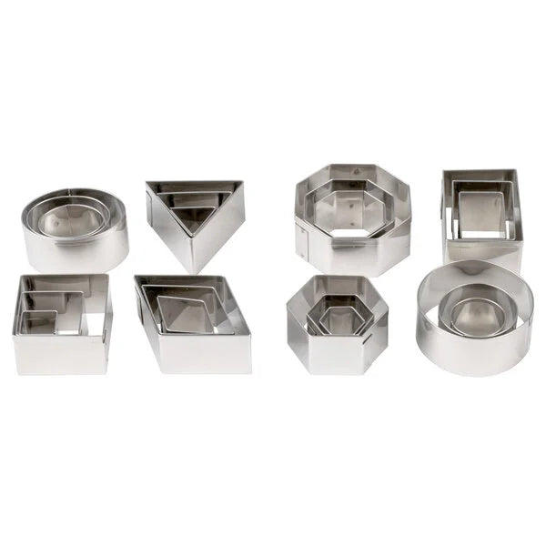Ateco Stainless Steel Geometric Shapes Cutter Set 24pcs