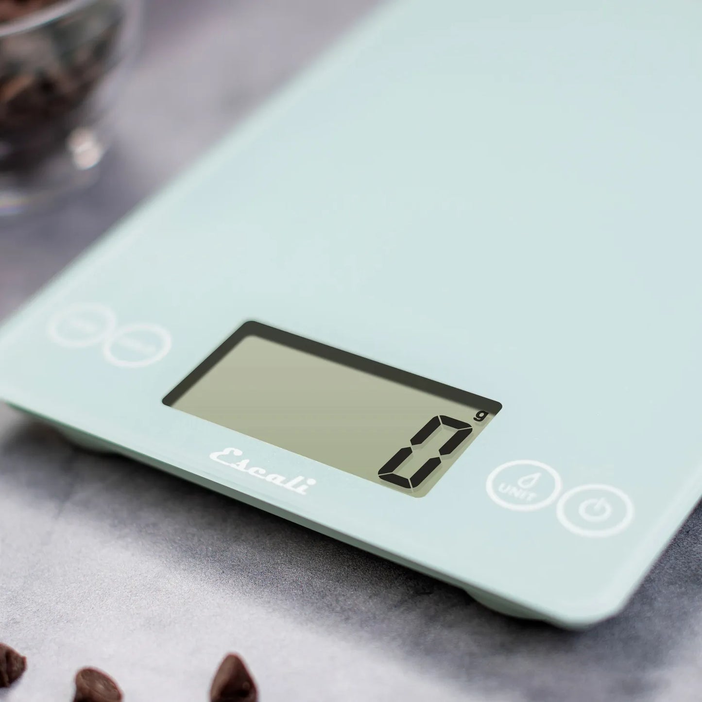 Escali Arti Glass Digital Kitchen Scale Teal