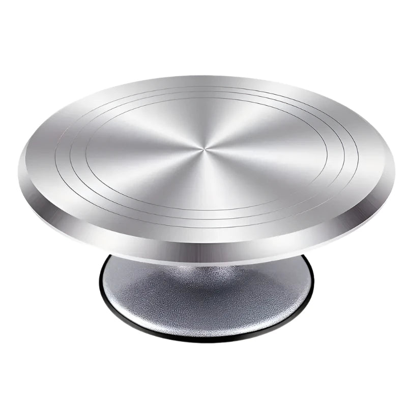 Aluminum Alloy Revolving Cake Stand 12"