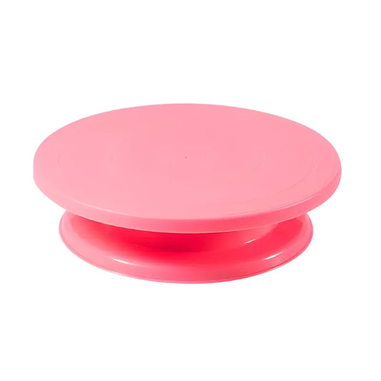 Pink Revolving Cake Stand 11"