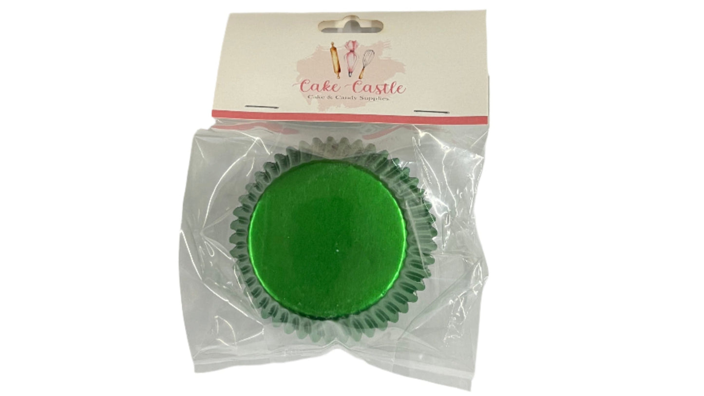 Green Foil Cupcake Liners 2”x1-1/4” 40pk