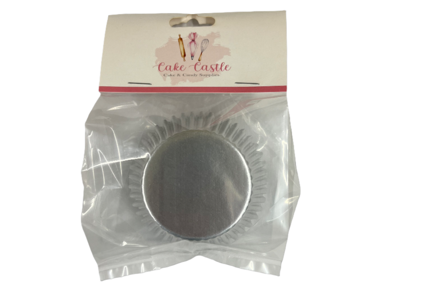 Silver Foil Cupcake Liners 2”x1-1/4” 40pk